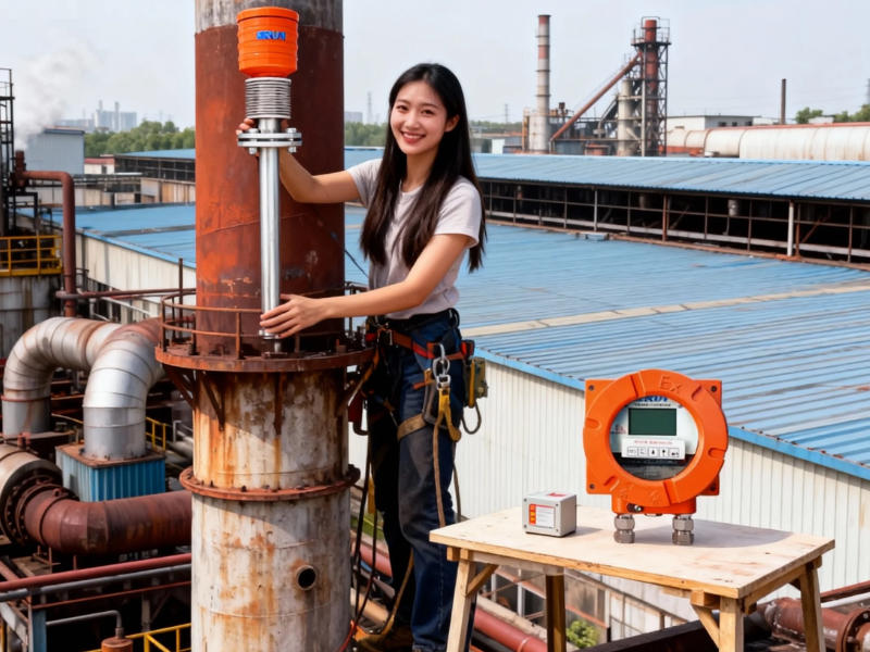 鍋爐煙囪氧化鋯安裝現(xiàn)場圖